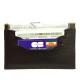Porte-carte grise plat double face cuir pour document voiture, permis, assurance et carte crédit / étui RFID