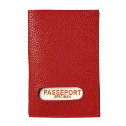 Etui protège passeport français et autres pays en cuir grainé souple pour toute la famille / étui RFID