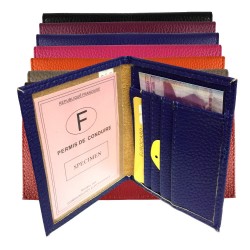 Carnet 64 cartes pour carte bancaire, fidélité, visite, format portefeuille  pochette plastifiée, en cuir / étui RFID