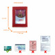 Porte cartes simple 1 à 2 carte transparent compact en cuir existe en plusieurs couleur pour homme et femme / étui RFID