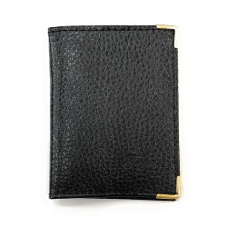 Porte cartes simple 1 à 2 carte transparent compact en cuir existe en plusieurs couleur pour homme et femme / étui RFID