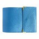 Porte chéquier long pliant talon gauche avec carte bancaire compact en cuir disponible dans plusieurs couleur