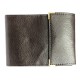 Porte chéquier long pliant talon gauche avec carte bancaire compact en cuir disponible dans plusieurs couleur