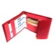 Porte chéquier long pliant talon gauche avec carte bancaire compact en cuir disponible dans plusieurs couleur
