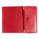 Porte chéquier long pliant talon gauche avec carte bancaire compact en cuir disponible dans plusieurs couleur