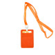 Porte badge cordon tour de cou avec porte-carte pour badge d'identification, Navigo, Bus en CUIR