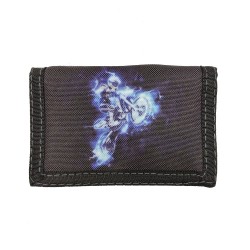 Portefeuille scratch ado classique motif moto cross, Porte monnaie, Billet, Carte, Identité, Permis en toile