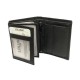 Mini portefeuille format carte credit cuir 3 volets pour placer 10 cartes, permis, identité, billet et monnaie