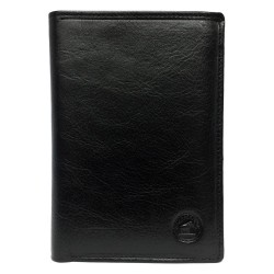 Grand portefeuille homme cuir véritable RFID-NFC 4 volets pour carte grise, permis, identité, cartes, billet et monnaie