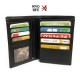 Grand portefeuille homme cuir véritable RFID-NFC 4 volets pour carte grise, permis, identité, cartes, billet et monnaie