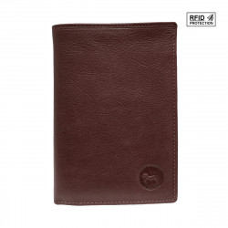 Portefeuille papier amovible cuir