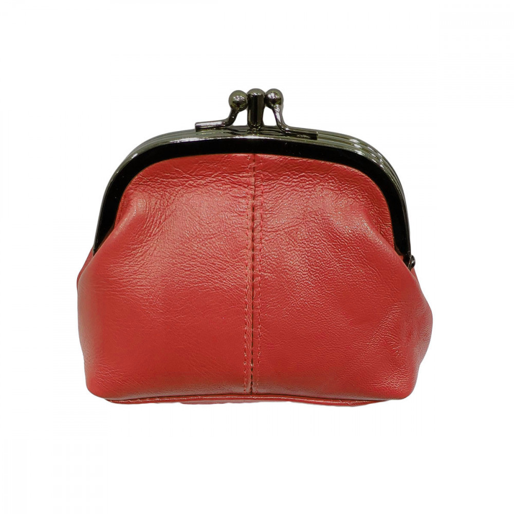 Porte monnaie femme cuir agneau souple fermoir clic clac mod le