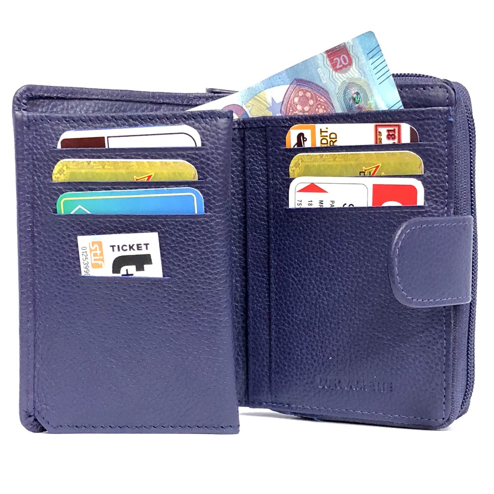 WSRRDRECVHi Porte-monnaie Fin En Cuir Avec Emplacements Pour