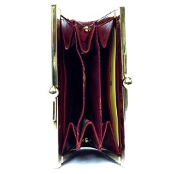 Porte-monnaie fermoir cuir