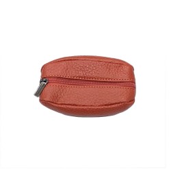 Porte-monnaie forme grain de café - 1 fermeture - Bonne qualité en cuir vachette souple