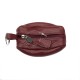 Porte-monnaie forme grain de café - 1 fermeture - Bonne qualité en cuir vachette souple