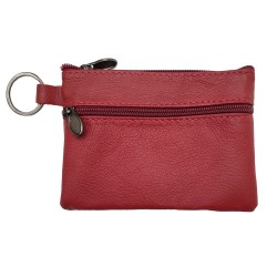 Petit Porte-monnaie cuir véritable pratique - Carte bancaire - Clé - compact plat pour homme et femme plusieurs couleur