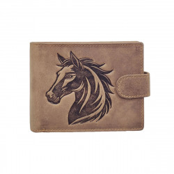 Portefeuille Cheval cuir vintage patte italien homme en cuir Protection RFID - idée cadeau fête, anniversaire