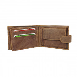 Portefeuille Cheval cuir vintage patte italien homme en cuir Protection RFID - idée cadeau fête, anniversaire