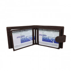 Portefeuille Tracteur cuir vintage patte italien homme en cuir Protection RFID - idée cadeau