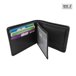 Classique Portefeuille italien homme en cuir Protection RFID Blocage - idée cadeau Noël, fête, anniversaire