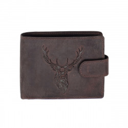 Portefeuille Cerf cuir vintage patte italien homme en cuir Protection RFID - idée cadeau fête, anniversaire