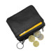 Petit porte-monnaie format carré compact plat - Carte crédit - Clé - Billet - cuir résistant - Homme / Femme