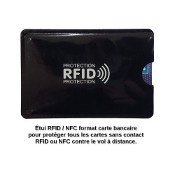 Porte-carte simple 1 à 2 carte compact en cuir chèvre MADE IN FRANCE existe en plusieurs couleur pour homme et femme / étui RFID