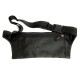 Sac banane, ceinture de voyage ou sport, leger, compact et plat, pour passeport, billets, smartphone, cartes, monnaie et clés (Noir)