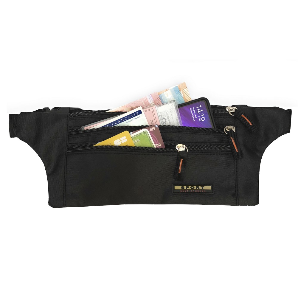 Sac banane ceinture sécurité,porte-passeport ceinture porte